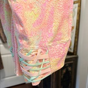 Fabletics Pastel Leggings with Lattice Detail